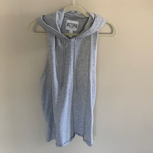 Victoria’s Secret sleeveless sweatshirt with hood